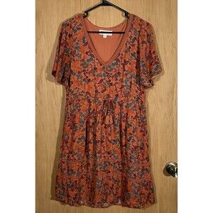 Idyllwind By Miranda Lambert Floral Paisley Boho Dress Rustic Western Women's M